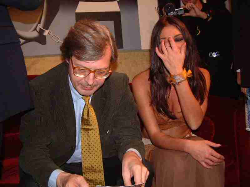 Vittorio sgarbi and sabrina colle hi-res stock photography and